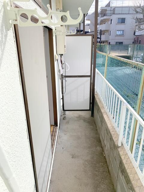 フラットのバルコニー