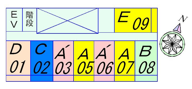 【区画図】 | 萱野ビル | 全体図です