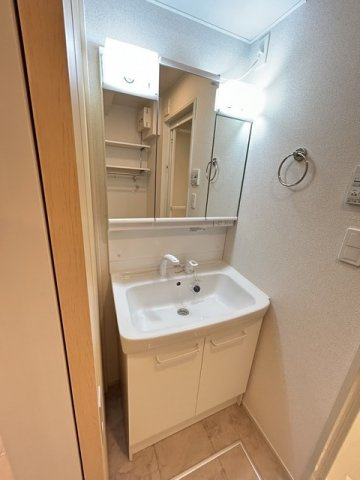 ラ　ヴィータ　リッカの洗面所|ゆったりとスペースのある洗面所