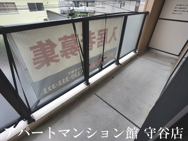 シュロス松前台のバルコニー