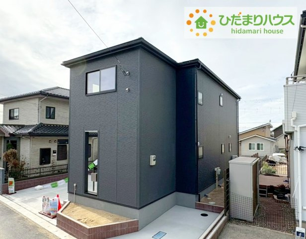 日立市久慈町12期　新築戸建の外観パース|スタイリッシュな外観です(^^)/