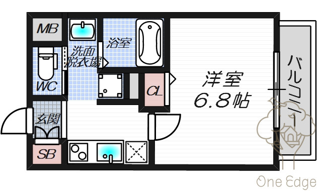 コンフォート滝川公園の間取り