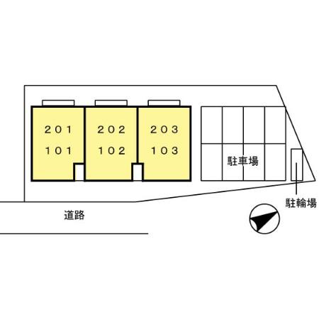 メゾン・ラ・パトリアEの区画図