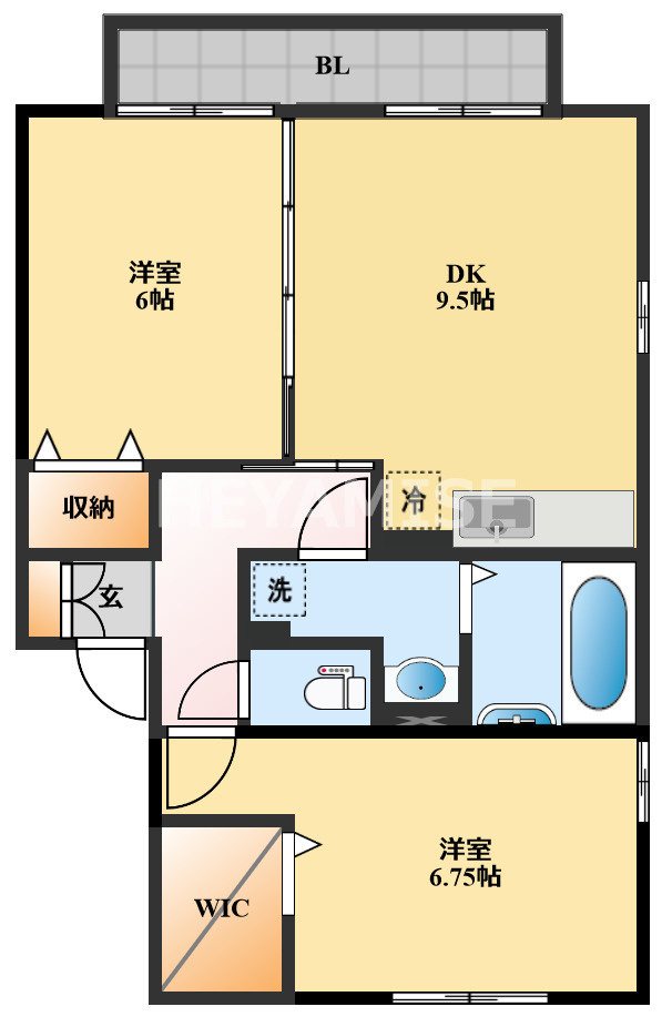 メゾン・ラ・パトリアEの間取り