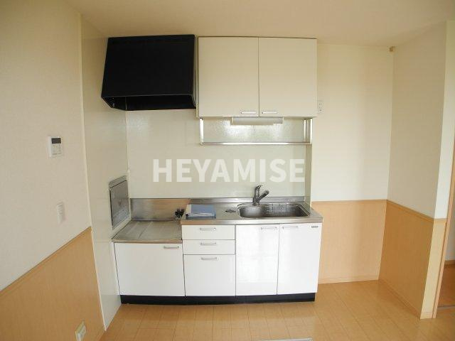 メゾン・ラ・パトリアEのキッチン|※室内画像は別号室のもの