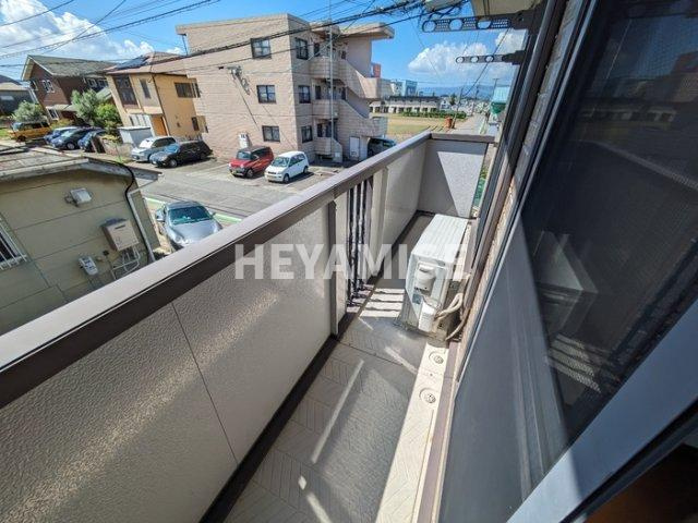 メルベーユ富の原D棟のバルコニー