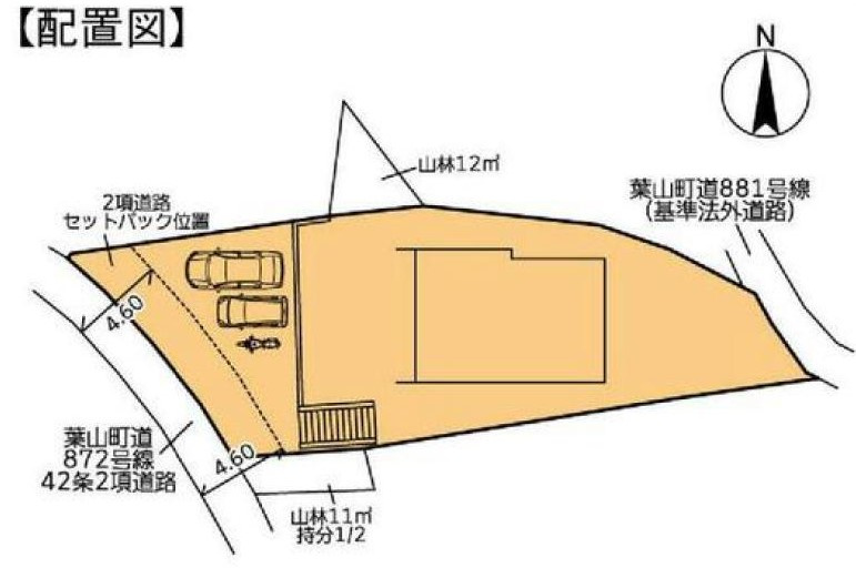 山を臨む　バス停徒歩5分の区画図|区画図