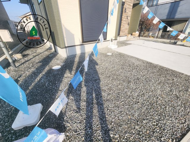 筑紫野市紫5丁目第3-2棟(5号棟)の庭|お庭で自由な時間を過ごせます。