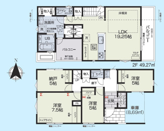 【間取り】 | 世田谷区上馬5丁目