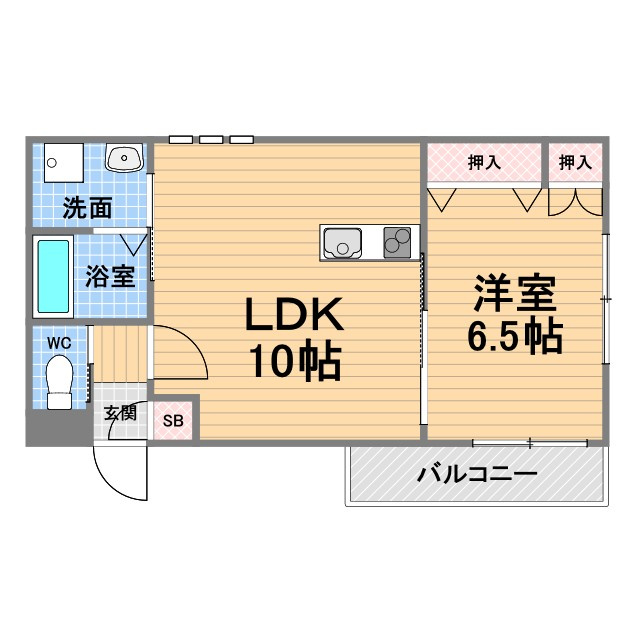 ソラリア一番町の間取り