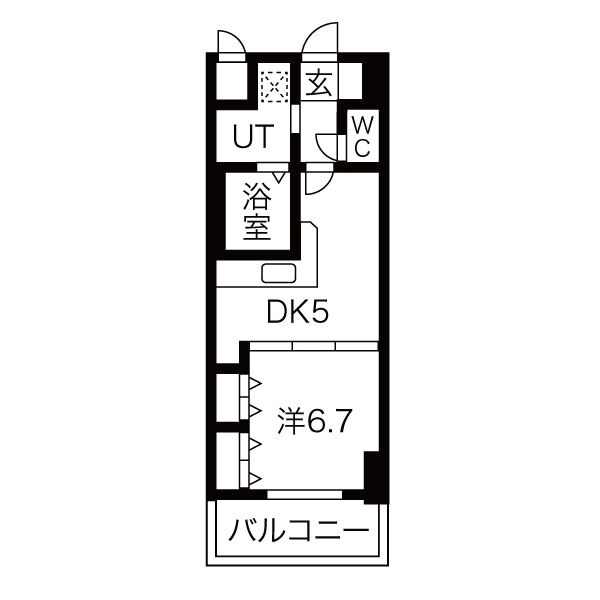 プレジールサンノミヤ２の間取り