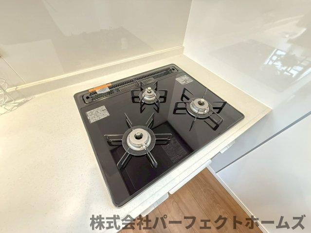 茄子作1丁目戸建のキッチン|コンパクトなキッチンで掃除もラクラク