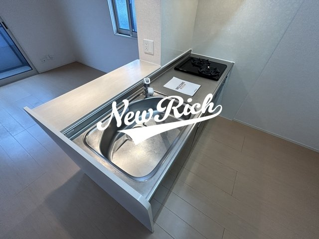 伊勢崎市中央町のアパートのキッチン