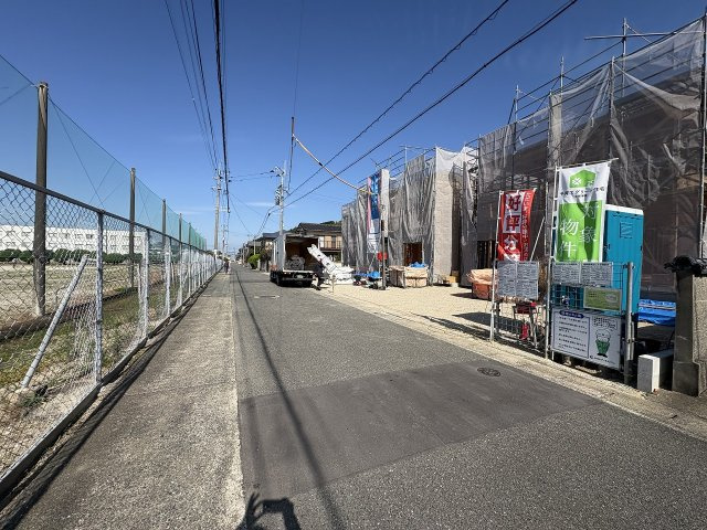 【その他】 | 福岡市西区今宿東3丁目第10　4号棟（全6棟）【仲介手数料無料・0円】 | 現地写真。前面道路です。