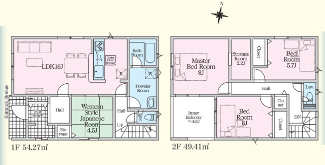 【間取り】 | 福岡市西区今宿東3丁目第10　4号棟（全6棟）【仲介手数料無料・0円】 | 平日、土日祝日もお好きな日時にご見学可能です。お気軽にお問合せ下さい。