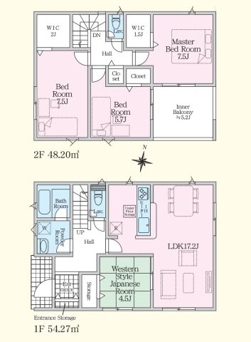 【間取り】 | 福岡市西区今宿東3丁目第10　5号棟（全6棟）【仲介手数料無料・0円】 | 平日、土日祝日もお好きな日時にご見学可能です。お気軽にお問合せ下さい。
