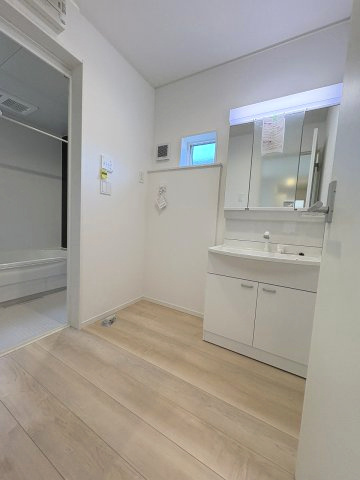 【洗面所】 | 福岡市西区今宿東3丁目第10・平屋　3号棟（全6棟）【仲介手数料無料・0円】 | 現地写真。