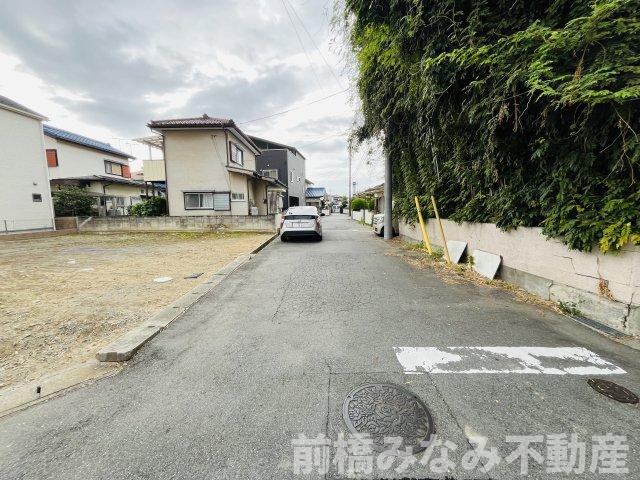 【土地】前橋市青柳町　※角地、近隣施設充実、下水道の前面道路含む現地写真