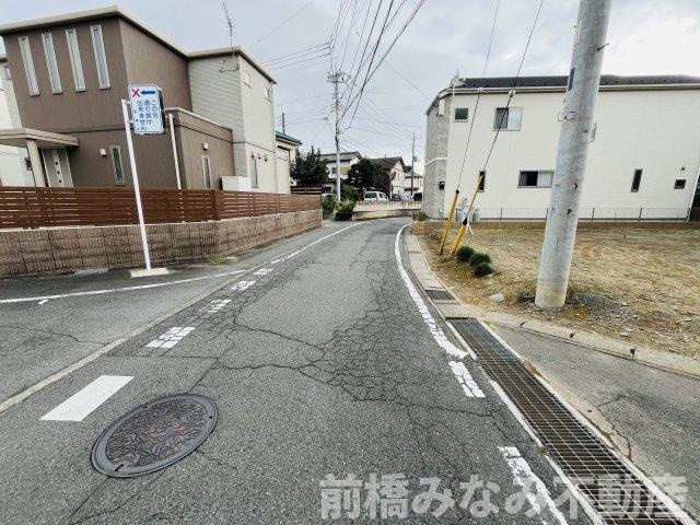 【土地】前橋市青柳町　※角地、近隣施設充実、下水道の前面道路含む現地写真