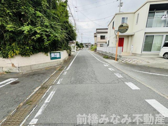 【土地】前橋市青柳町　※角地、近隣施設充実、下水道の前面道路含む現地写真