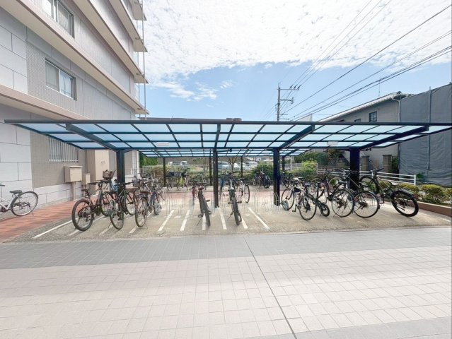MAC箱崎コートの駐輪場|サイクルポート付きの駐輪場です！（※使用料有り）