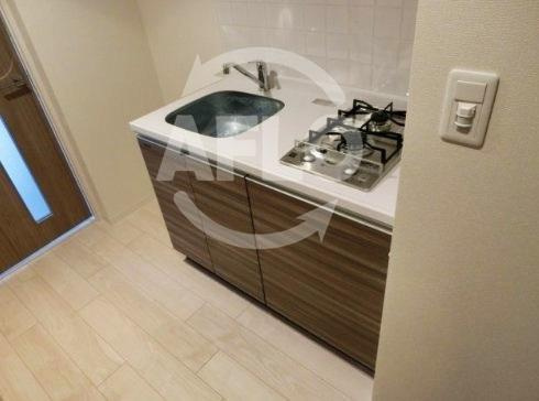 グランカリテ日本橋Ⅱのキッチン|グランカリテ日本橋　ガス2口コンロシステムキッチン