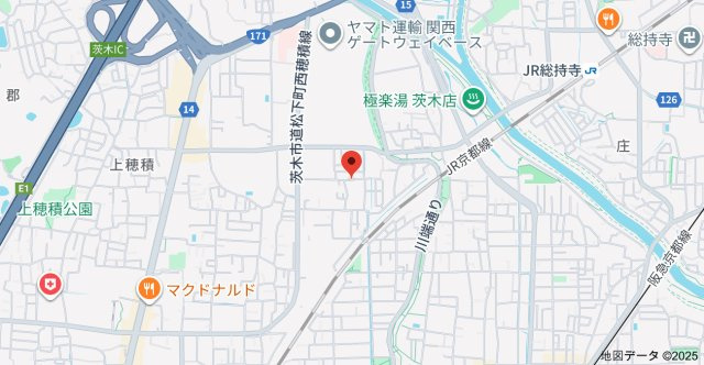 めぞん西田中の地図