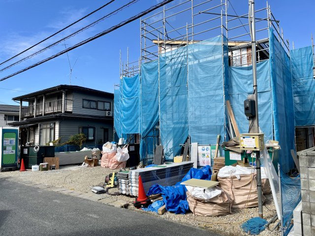 【前面道路含む現地写真】 | 【新築分譲住宅】山形市花楯3期　全2棟 | 現在、建築中です♪