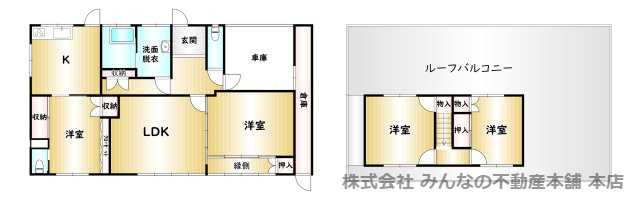 荒木町下荒木中古住宅の間取り