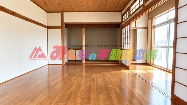 荒木町下荒木中古住宅の洋室|AIに家屋内の家財道具等消去をした画像になります。
