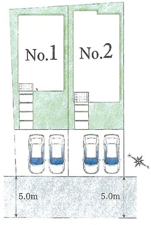 GRAFARE入間市下藤沢23期　全2棟の区画図