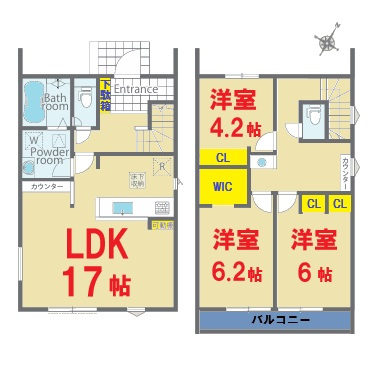 【間取り】 | 佐倉市臼井田１号棟 | 最短即日のご見学も承ります。お気軽に０４７６－３７－３８８８までお問合せ下さい！