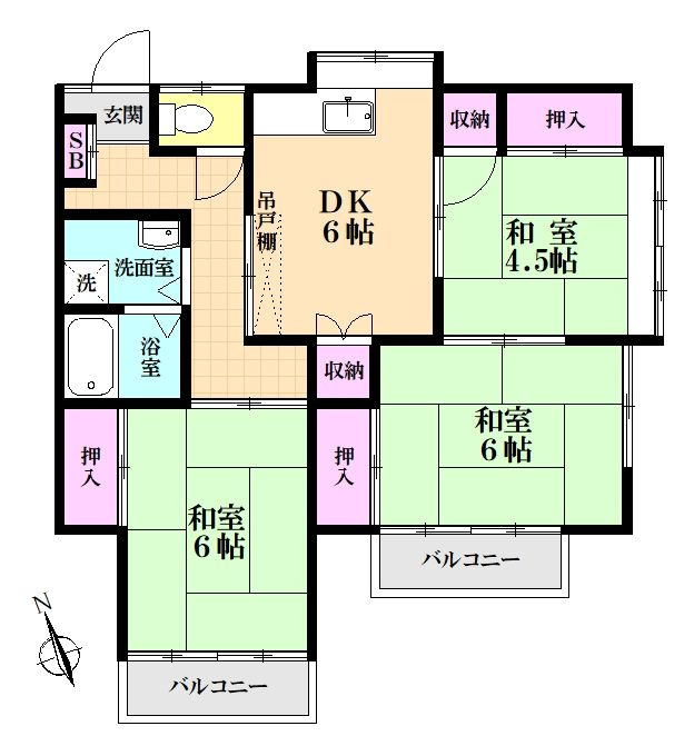 第2ナミキハイツの間取り