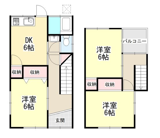 中曽司町戸建の間取り