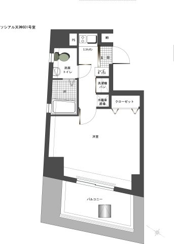 新品家具付きマンション今泉3(KaGood福岡)