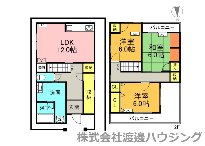 シーバス岩田町5丁目一戸建の間取り