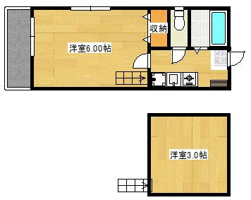 シンセイコーポ田隈の間取り