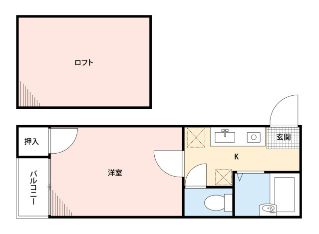 ネスト百道の間取り