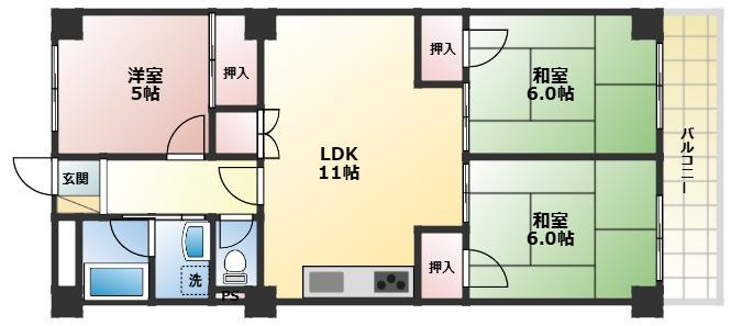 パークサイド武庫川の間取り