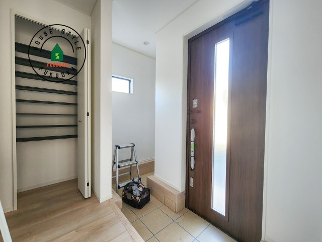 糟屋郡篠栗町田中1丁目第1-4棟（1号棟）の防犯設備|二重ロックでしっかり防犯対策ができます。