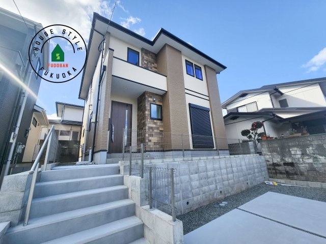 福岡市東区高美台1丁目第3-1棟（1号棟）の外観|デザイン性のある外観です。