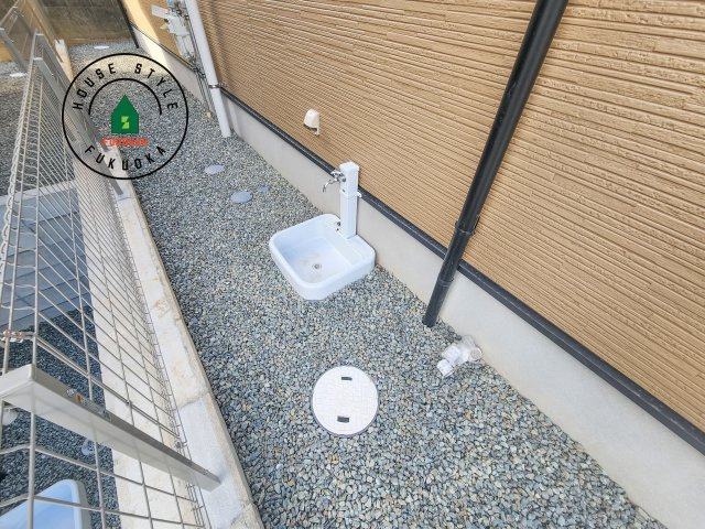 福岡市東区高美台1丁目第3-1棟（1号棟）の庭|お庭で自由な時間を過ごせます。