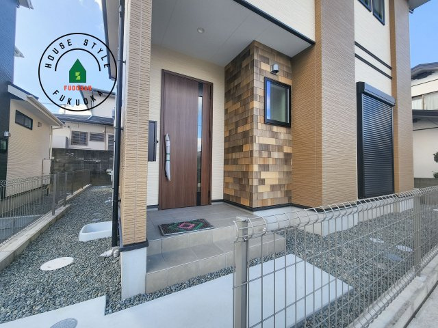 福岡市東区高美台1丁目第3-1棟（1号棟）の外観：施工例|おでかけの時も帰った時も、「我が家」を最初に感じでもらえる素敵な空間に。