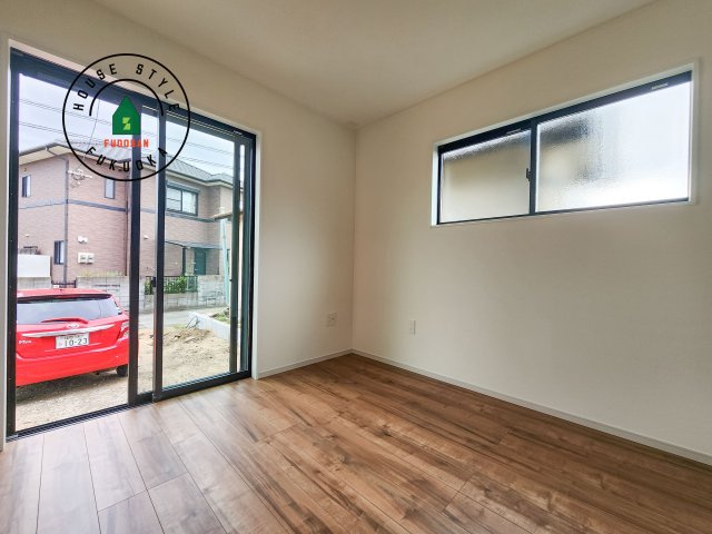 古賀市天神6丁目第1-2棟（1号棟）の和室|将来的に、琉球畳を引きまして和室風にすることも可能です。