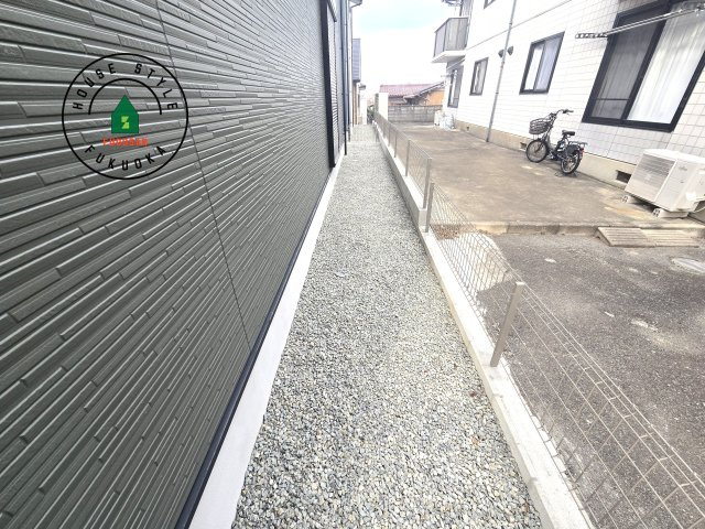 福岡市東区美和台7丁目第3-2棟(2号棟)の庭|お庭で自由な時間を過ごせます。