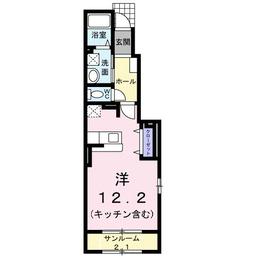 ベル・ガーデンＡの間取り
