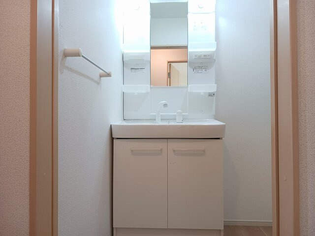 ジェフェリー・アーチャーⅣの洗面所|ゆったりとスペースのある洗面所