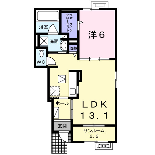 ロハス　Ⅲの間取り