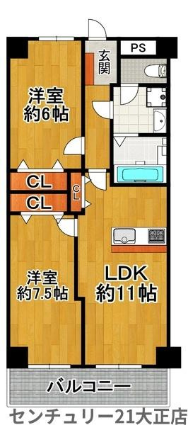 パークハイツ千島の間取り