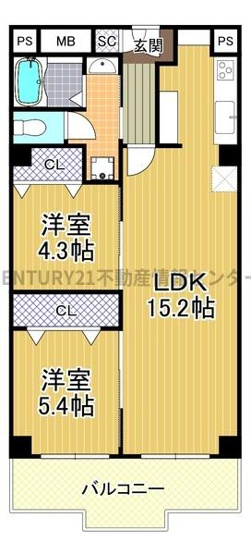 【間取り】 | ニュー北加賀屋マンション | 室内フルリフォーム！いつでも内見できます！お気軽にお問い合わせください。